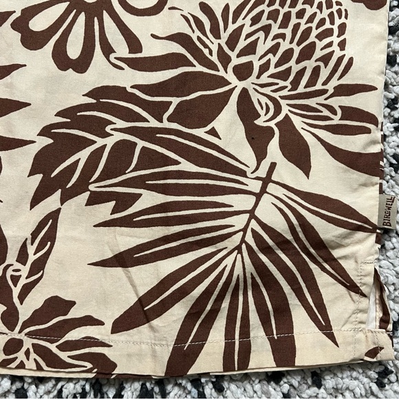 Birdwell Beach Britches Hawaiian Shirt Tan Brown Short Sleeve Men’s Size Small - Picture 10 of 11